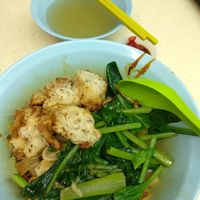 Wanton horfun at New Tokyo Vegetarian 新东京 in Northeast Singapore