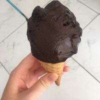 dark chocolate orange gelato  at SottoZero The Gelato Factory in Bugibba