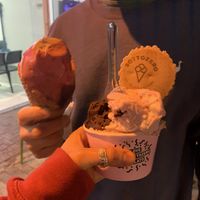 3 scoop cup & cone at SottoZero The Gelato Factory in Bugibba