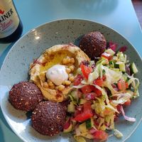 Falafel bowl at Alin Gaza Kitchen in Berlin