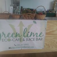 May 2018 at The Green Lime Eco-Cafe and Juice Bar in Bridgetown