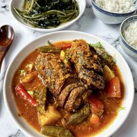 Assam fish at Ru Lai 如来斋 in Central Singapore