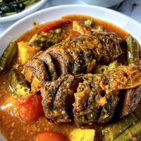 Assam fish at Ru Lai 如来斋 in Central Singapore