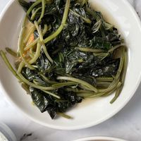 Sweet Potato Leaves at Ru Lai 如来斋 in Central Singapore