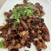 Carrot cake black 8/10  at Ru Lai 如来斋 in Central Singapore