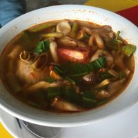 tom yum mushroom! at Sankhongnoi Veggie in Chiang Rai