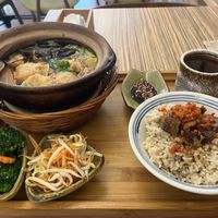 Fixed combination meal  at Lutan 21 滷談21蔬食藥膳養生館 in Malacca