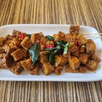 Tempeh Cubes at Lutan 21 滷談21蔬食藥膳養生館 in Malacca