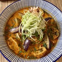 Aubergine and tofu curry   at Lutan 21 滷談21蔬食藥膳養生館 in Malacca