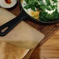 Shakshuka Balcánico at La Hummuseria in Madrid