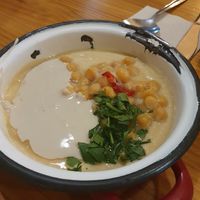 Tahini Hummus at La Hummuseria in Madrid