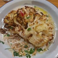 Tahini Cauliflower at La Hummuseria in Madrid