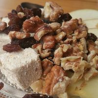 Cake  at La Hummuseria in Madrid