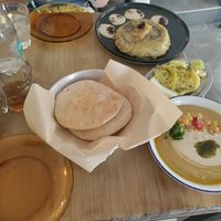 Classic hummus and maklouba at La Hummuseria in Madrid