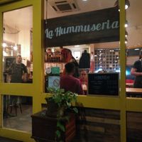 entrance at La Hummuseria in Madrid