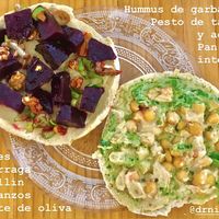 Yummy pita at La Hummuseria in Madrid