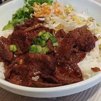 Pad Chay with beet at Pho N Mor in Chino Hills