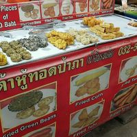 deep fried vegan loveliness  at Grand Night Market Vegetarian Stall in Hua Hin