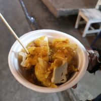Fried tofu at Grand Night Market Vegetarian Stall in Hua Hin