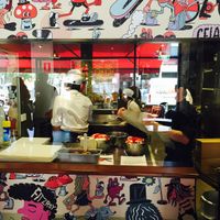 You can watch the gelato making process through this window  at Gelato Messina in Fitzroy