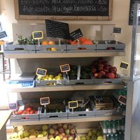 Fresh fruit and vegetables  at Crispy Organic Market and Take Away - Via F Crispi in Rome