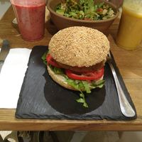 Super Burger at Crispy Organic Market and Take Away - Via F Crispi in Rome
