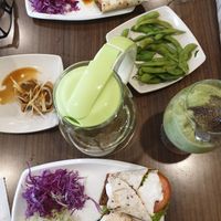 Wraps, Inari, tea, emdame, juice drink at Newstart Health Kitchen in Cheras