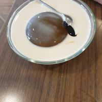 Sea coral collagen with molasses.  Lovely dessert at Newstart Health Kitchen in Cheras