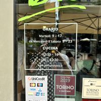 Hours   at Mezzaluna in Turin