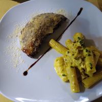 Two first courses at Mezzaluna in Turin