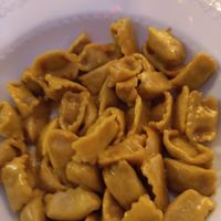 Plin (tipical local Turin pasta) at Mezzaluna in Turin