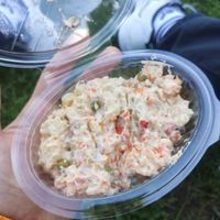 Potato salad at Mezzaluna in Turin