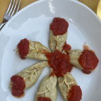 Culurgiones  at Mezzaluna in Turin