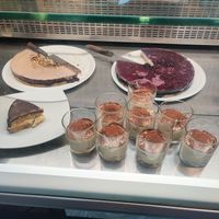 Tiramisu and cheesecakes at Mezzaluna in Turin