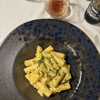 Rigatoni alla carbonara   at Mezzaluna in Turin