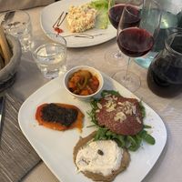 Antipasto Piemontese & Insalata Russa  at Mezzaluna in Turin