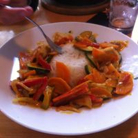 vegan curry at Subrosa Kneipenkollektiv in Kiel