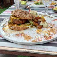Vegan burger at Verthé in Diksmuide