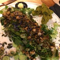 Lauwe groene salade at Verthé in Diksmuide