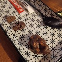 Delicious chocolates with the tea/ coffee at Verthé in Diksmuide
