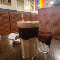 The vegan death by chocolate shake. at Maggie Mays in Belfast