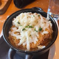 French onion soup at Front Street Cafe in Philadelphia