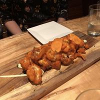 Buffalo Cauliflower with a Cucumber Dill Aioli at Front Street Cafe in Philadelphia