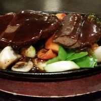 Mushroom 'steak' at Green Zenphony in Rego Park