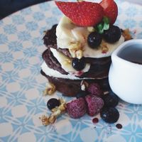 Buckwheat Pancakes at Betty's Bohemian Beach Cafe in Port Douglas
