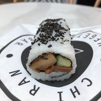 Peking duck sushi roll at Chi Ran Vegetarian Bar in Broadbeach
