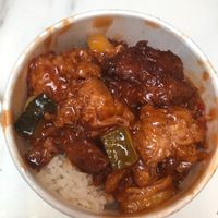 Sweet and sour pork at Chi Ran Vegetarian Bar in Broadbeach