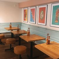 upstairs seating   at Salsa Shop in Amsterdam