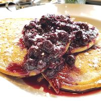 Berry cakes at Pizza Luce in Roseville