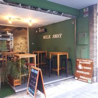 Outside at Milk Away in Sevilla